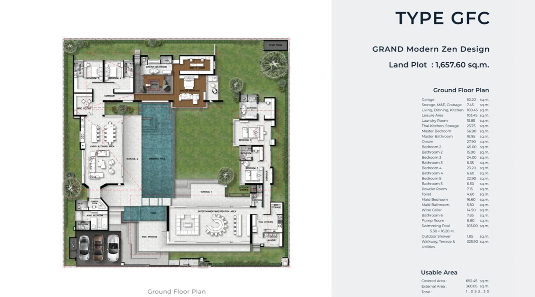 Modern Luxury Pool Villa A38 Modern Luxury Pool Villa A38