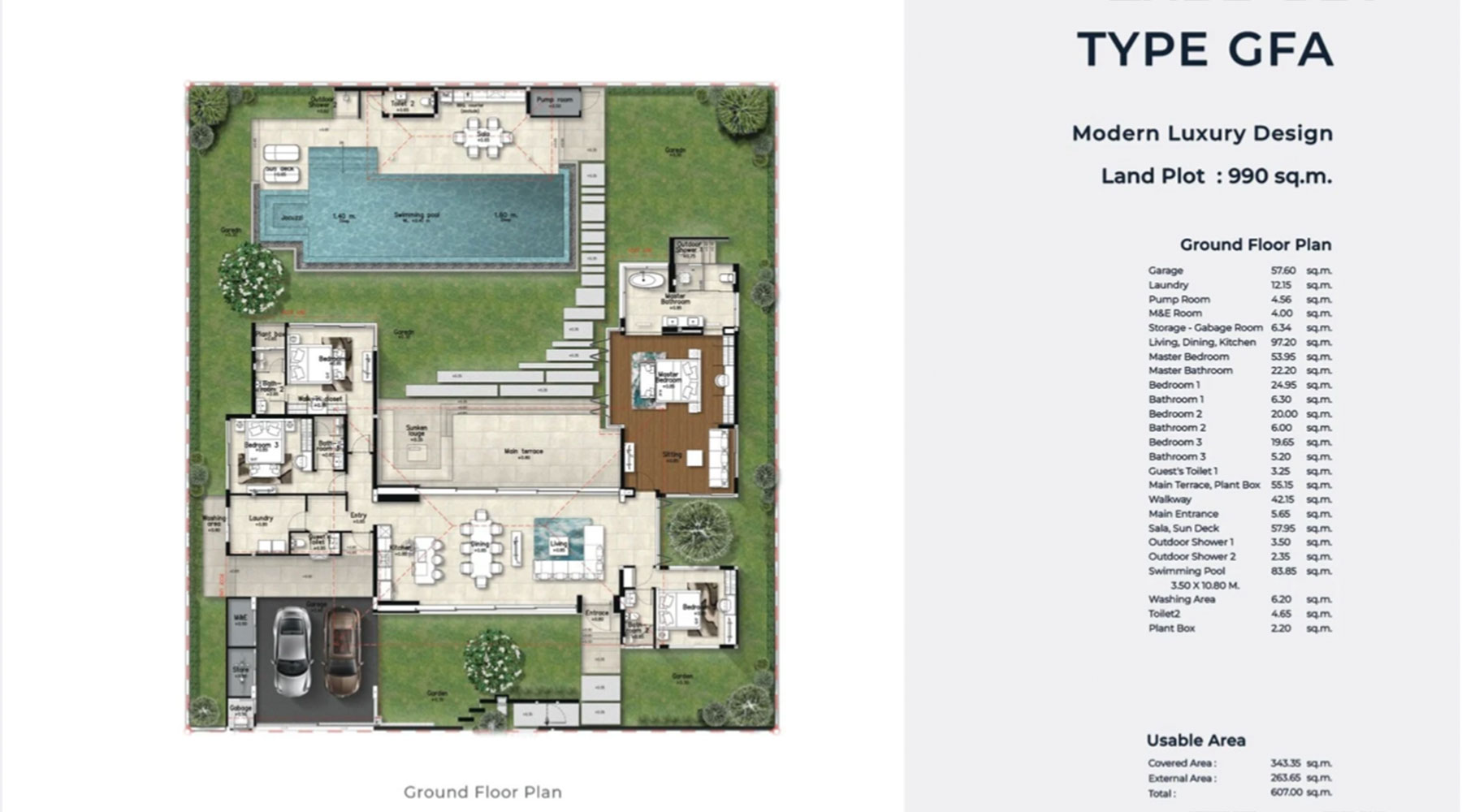 Modern Luxury Pool Villa A20