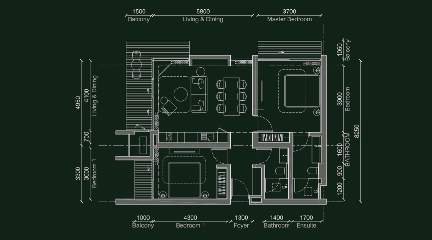 Luxury Condo at Gardens of Eden 2 Bedrooms