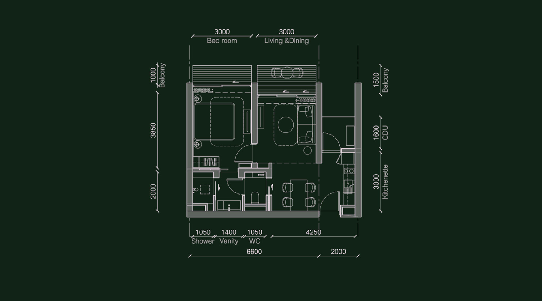 Luxury Condo at Gardens of Eden 1 Bedroom