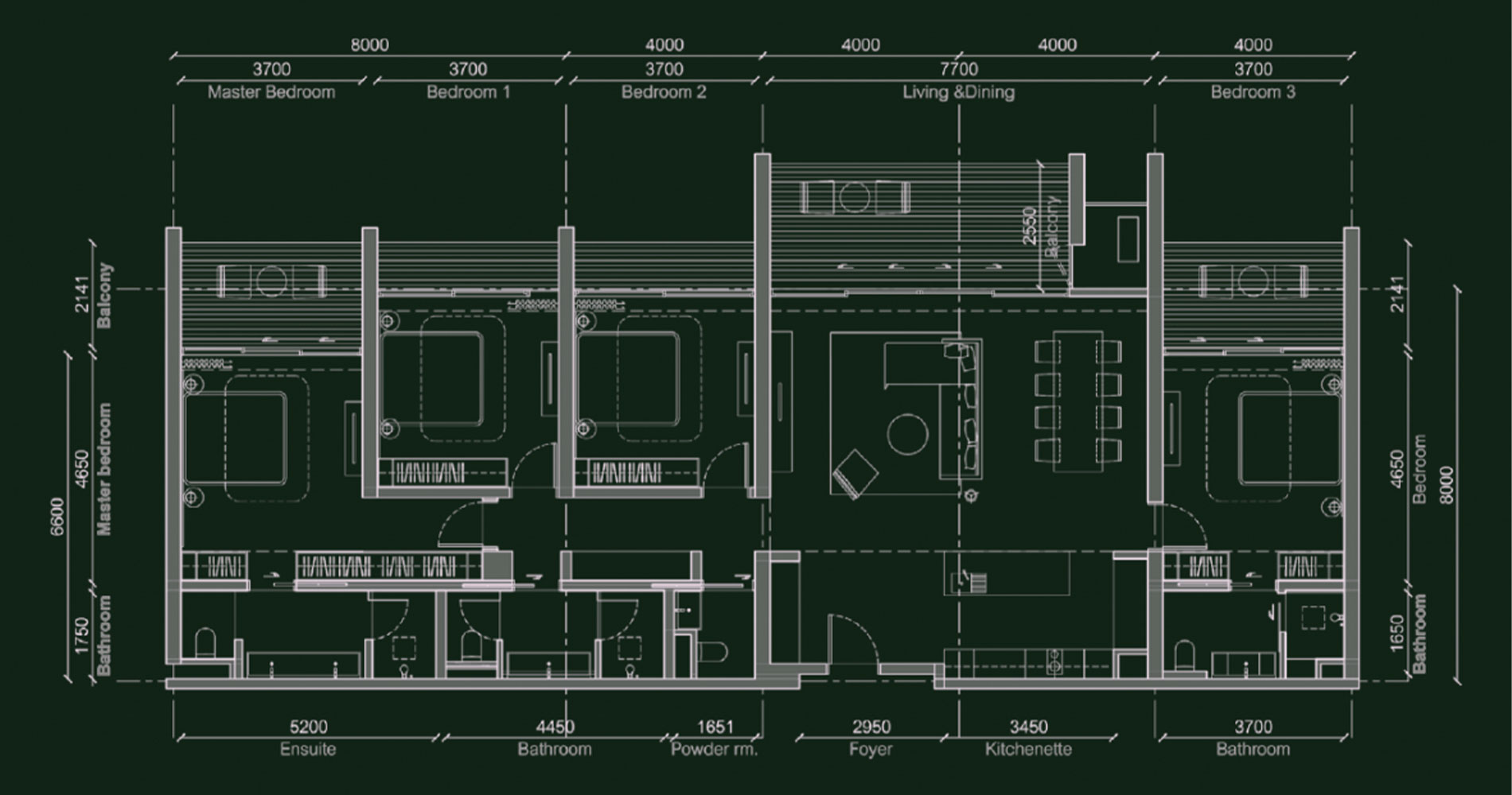 Luxury Condo at Gardens of Eden 4 Bedrooms